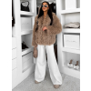 116769 10 hnedy faux fur kozesinovy kratky kabatek hieno