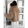 116769 13 hnedy faux fur kozesinovy kratky kabatek hieno