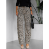 Leopardie široké barrel džínsy NESTA