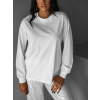 Bílé basic oversize triko CENKA (Veľkosť ONESIZE)