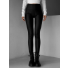 Čierne koženkové basic legíny ALOCA