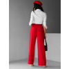 Červené široké elegantné nohavice DONATELLA s opaskom