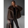 117096 4 hnedy fauxfur kozesinovy kabatek kiriak
