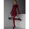Vínové vypasované krátke šaty GIAHANY