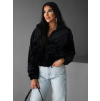 Čierna plyšová mikina AZRIEL