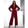 Bordó elegantný spoločenský overal BAOTRA