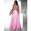 Ružová saténová dlhá zavinovacia sukňa DENISSE