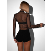 Černé elegantní body MARTINA (Veľkosť ONESIZE)