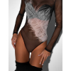 Černé elegantní body MARTINA (Veľkosť ONESIZE)