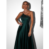 Smaragdové večerné dlhé šaty TOBEN