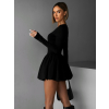 Čierne vypasované krátke šaty ARMANDO