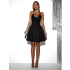 Čierne krátke saténové áčkové šaty KALLE