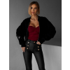 Černá stylová mikina ELLEMAE na zip (Veľkosť ONESIZE)