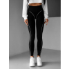 Černé zeštíhlující elastické legíny NUTALA (Veľkosť L/XL)