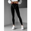 Černé zeštíhlující elastické legíny NUTALA (Veľkosť L/XL)