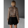 Leopardia flitrovaná biker bunda LEVER