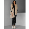 Béžová faux fur kožíšková vesta NERINGA (Veľkosť M/L)