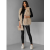 Béžová faux fur kožíšková vesta NERINGA (Veľkosť M/L)