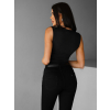 Čierne elegantné body DONKO s výstrihom