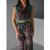 Leopardí elegantný nohavicový komplet YASINA