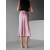 Staroružová saténová midi sukňa LEONTIJ