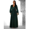 118080 1 smaragdove satenove maxi saty woman s dlouhym rukavem