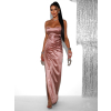 Staroružové dlhé spoločenské korzetové šaty KARLOT