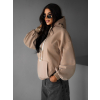 Hnědá basic oversize mikina CRUZY s kapucí (Veľkosť ONESIZE)