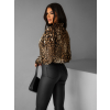 Leopardí krátká košile MODEST (Veľkosť M/L)