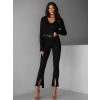 Čierna elegantná trojdielna súprava DAISYS