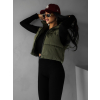 Khaki stylová vesta PATRICIA (Veľkosť L)