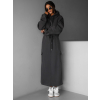 Šedý štýlový teplákový komplet so sukňou BINDYA