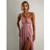 Staroružové dlhé šaty KATIE s viazaním