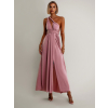 Staroružové dlhé šaty KATIE s viazaním