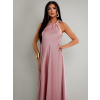 118437 9 staroruzove satenove dlouhe maxi saty coralline