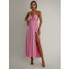 Baby ružové variabilné dlhé šaty KATIE s viazaním