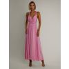 Baby ružové variabilné dlhé šaty KATIE s viazaním