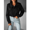 Čierna krátka štýlová bundička GRAZYNA