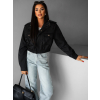 Čierna krátka štýlová bundička GRAZYNA