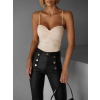 Krémové stylové body korzet AMIRLAN (Veľkosť M/L)
