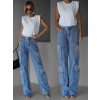 119313 modre cargo wide leg dziny volkmar s kaminky
