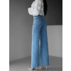 Modré široké wide leg džíny TOKAT (Veľkosť L)