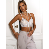 Biela braletka top HAMMADI s čipkou