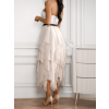 Krémová tylová elegantná sukňa NOTICELL