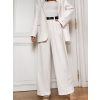 Biely nohavicový kostým HAVER s hodvábom