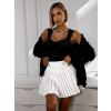 Černé elegantní body AKANDE s výstřihem (Veľkosť M/L)
