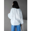 Bílá bavlněná boho halenka KOLETY (Veľkosť ONESIZE)