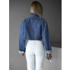 Modrá džínsová bunda AMELINA s kamienkami
