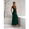 Smaragdové elegantní šaty FIAMMAR pro družičky na jedno rameno (Veľkosť ONESIZE)