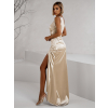 Zlaté dlhé spoločenské šaty KULOSA
